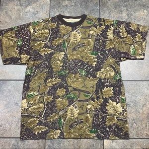 Men’s Vintage Master Sportsman Short Sleeve Camo Pocket T-Shirt Size XL